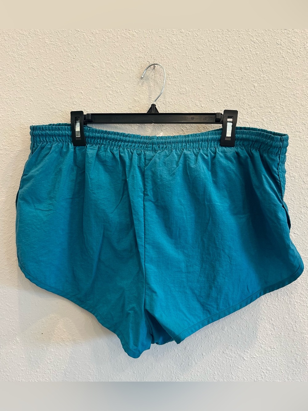Speedo Mens Teal Vintage Swim Trunks Size XL Mesh Liner Dolphin Hem Water Shorts - Picture 3 of 5